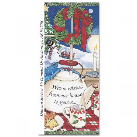 Warm Wishes Supersized Return Address Labels