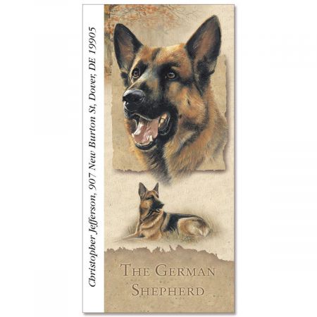 German Shepherd Oversize Address Labels