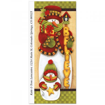 Believe Supersized Return Address Labels