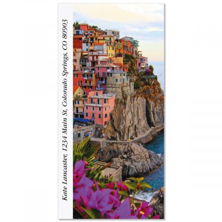 Cinque Terre Coast Oversized Return Address Labels