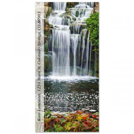 Kew Gardens Waterfall Oversized Return Address Labels