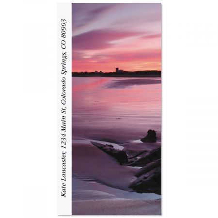 Sunset At Blythe Beach Oversized Return Address Labels