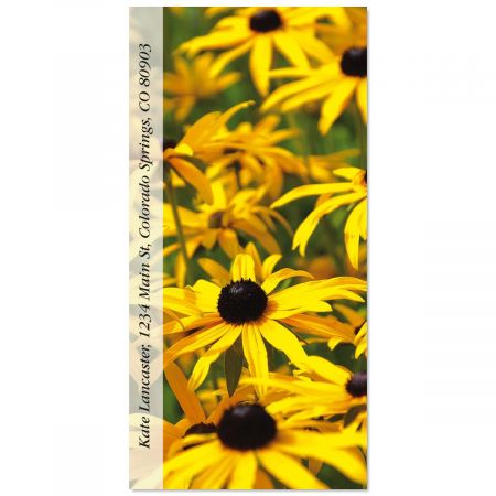 Black Eyed Susans Oversized Return Address Labels