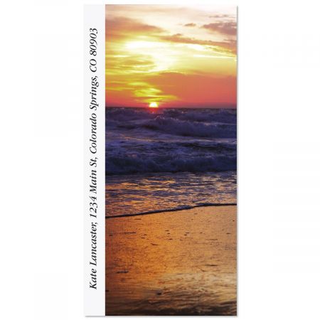 Sunrise On The Shore Oversized Return Address Labels