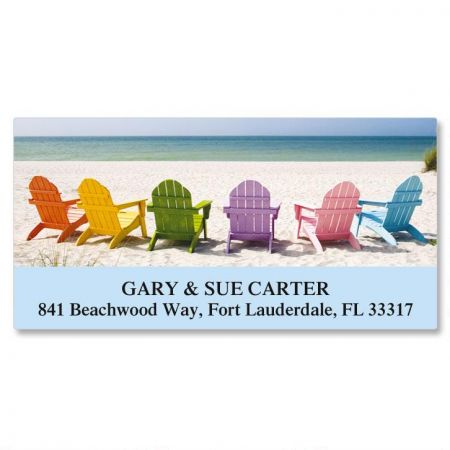 Tropical View Deluxe Return Address Labels