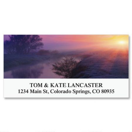 Colorful Dawn Deluxe Return Address Labels