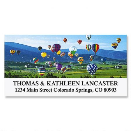 Up, Up & Away Deluxe Return Address Labels