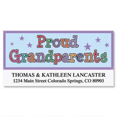 Proud Grandparents Deluxe Return Address Labels