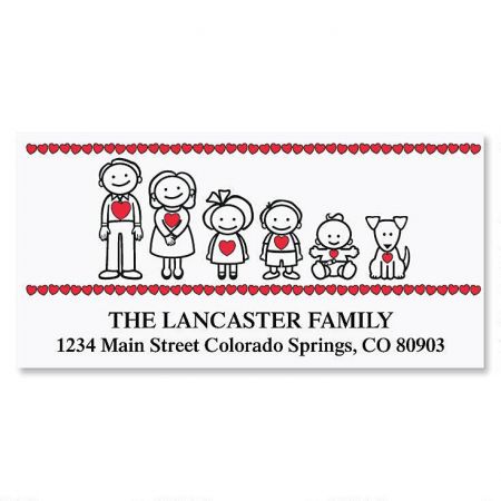 family return address labels