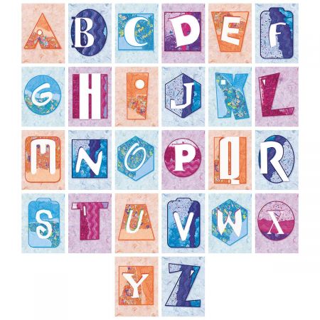 Edgy Initial Border Return Address Labels