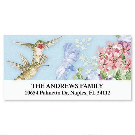 Hummingbird Deluxe Return Address Labels