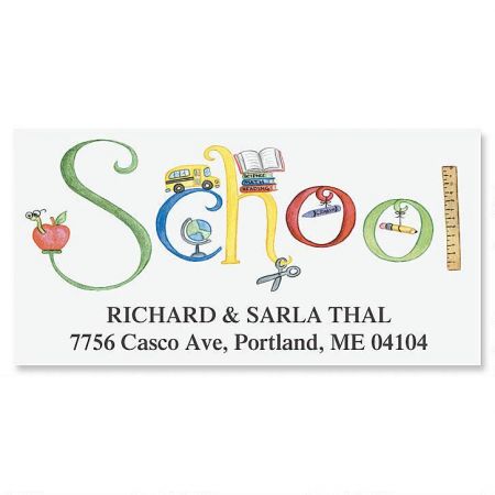School Deluxe Return Address Labels