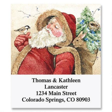Woodland Santa Select Return Address Labels