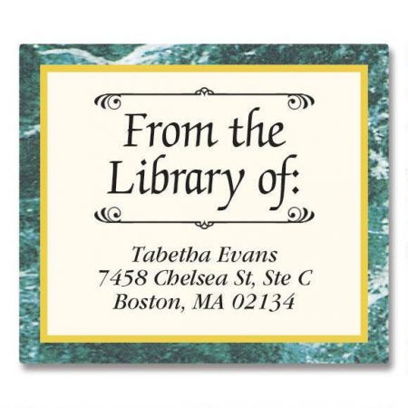Green Marble Bookplates