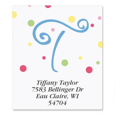 Splatter Dot Initial Select Return Address Labels