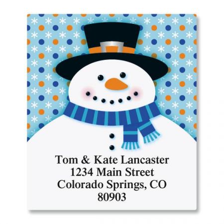 Festive Snowman Select Return Address Labels