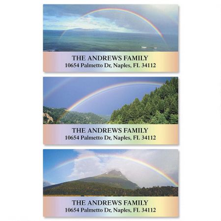 Beautiful Rainbows Deluxe Return Address Labels (3 Designs)
