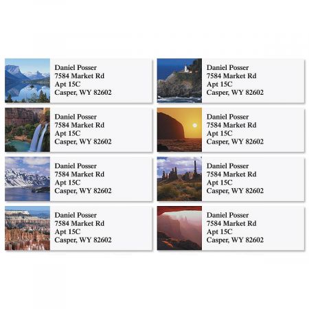 Magnificent Vistas Classic Return Address Labels (8 Designs)