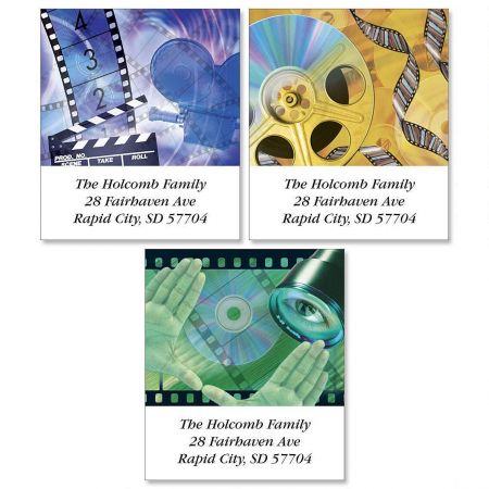 Movie Lovers Select Return Address Labels (3 Designs)