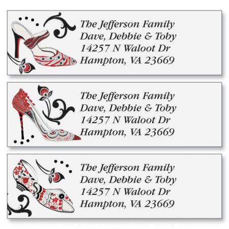 Graceful Shoes Classic Return Address Labels (3 Designs)