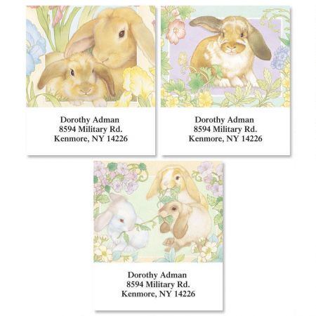 Lovely Bunnies Select Return Address Labels (3 Designs)