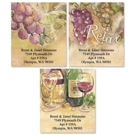 Relax Select Return Address Labels (3 Designs)