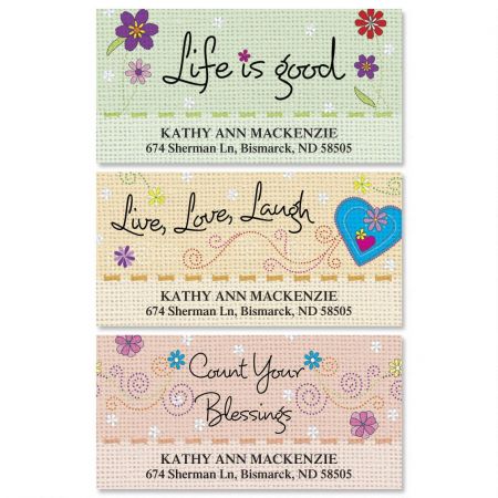 Pithy Sayings Deluxe Return Address Labels (3 Designs)