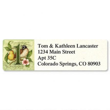 12 Days Classic Return Address Labels (12 Designs)