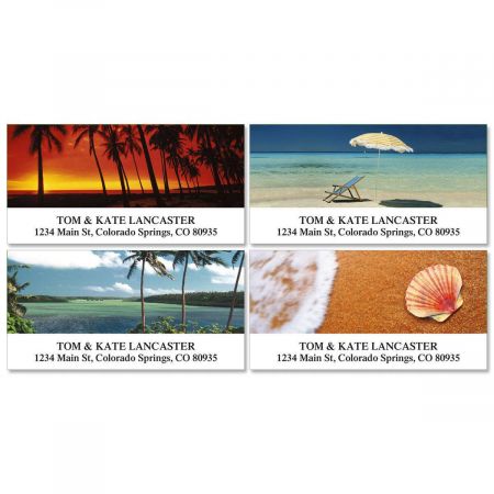 Paradise Deluxe Return Address Labels (4 Designs)