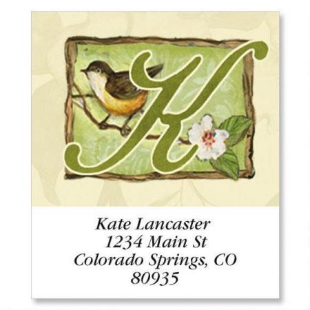 Script Alphabet Select Return Address Labels