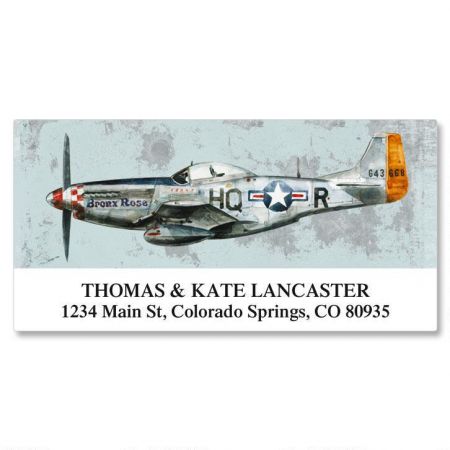 Vintage Airplanes Deluxe Return Address Labels (6 Designs)