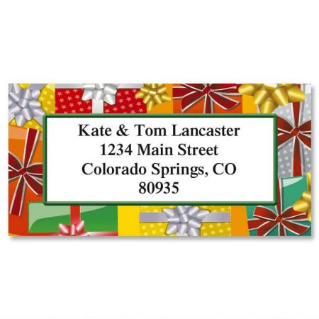 Holiday Bright Border Return Address Labels (6 Designs)