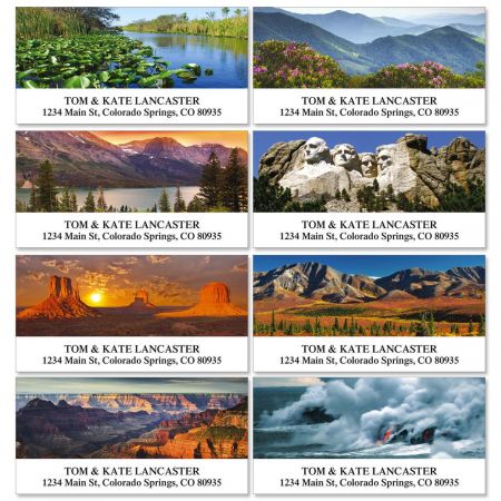America's National Parks Deluxe Return Address Labels (8 Designs)
