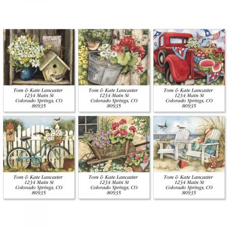 Simple Times Select Return Address Labels (6 Designs)