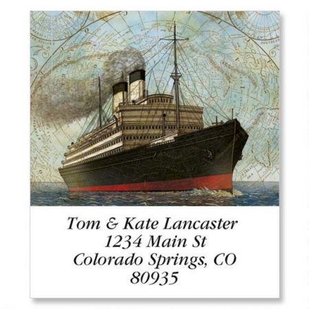 Vintage Travel Select Return Address Labels (6 Designs)