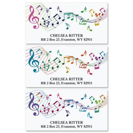 Musical Deluxe Return Address Labels (3 Designs)