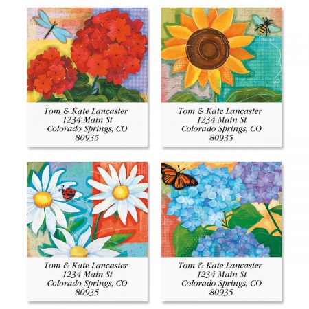 Festive Florals Select Return Address Labels (4 Designs)