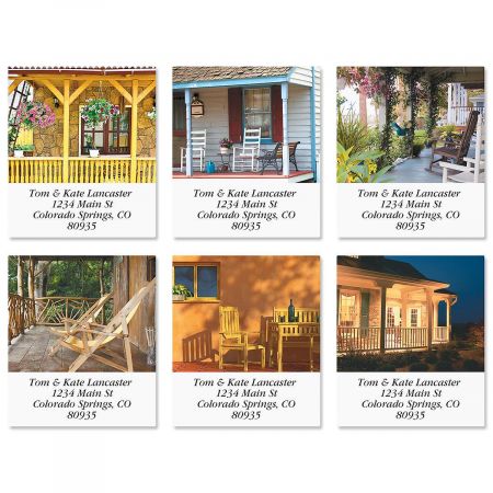 Peaceful Porches Select Return Address Labels (6 Designs)
