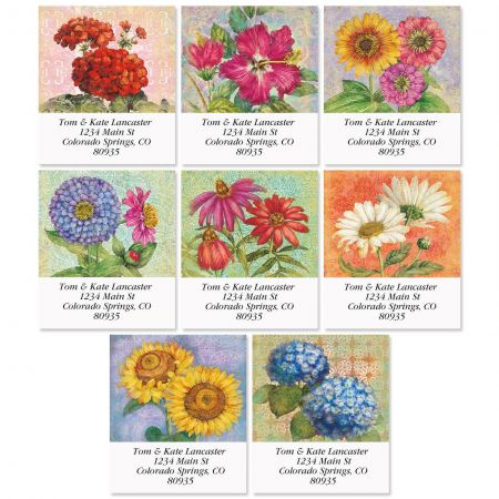 Floral Reflections Select Return Address Labels (8 Designs)
