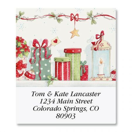 Blue Christmas Select Return Address Labels (6 Designs)
