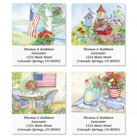 Land of Liberty Select Return Address Labels (4 Designs)