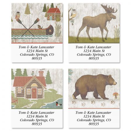 Woodland Lodge Select Address Labels (4 Designs)