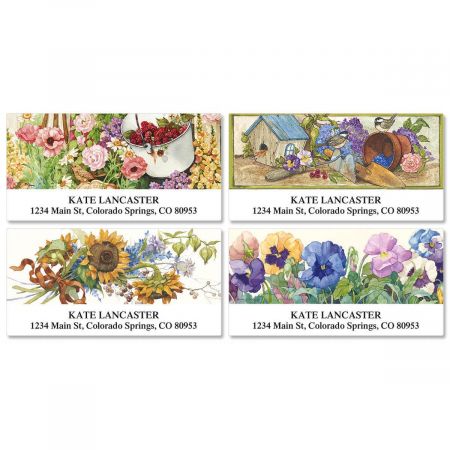 Sandi's In The Garden Deluxe Return Address Labels (4 Designs)