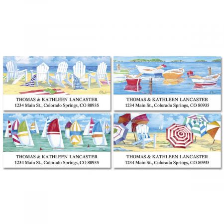 Water's Edge Deluxe Return Address Labels (4 Designs)