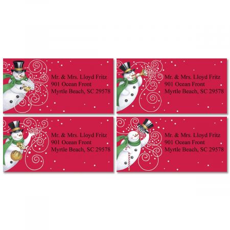 Snowmakers Border Return Address Labels (4 Designs)