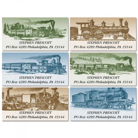 Riding The Rail Deluxe Return Address Labels (6 Designs)