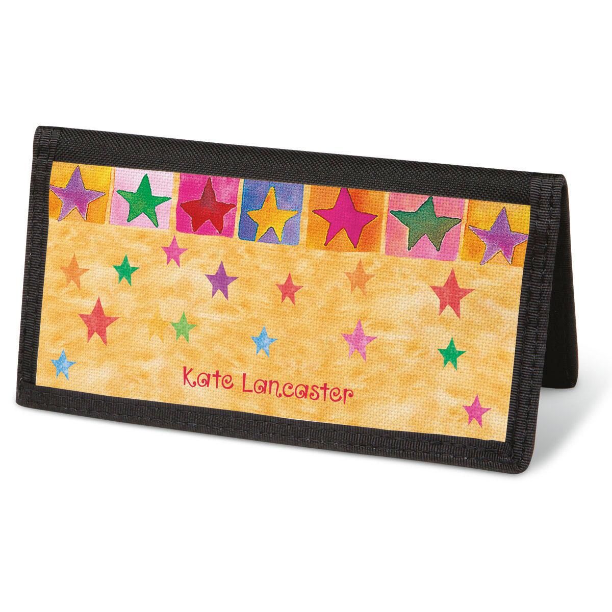 Stars On Parade Checkbook Cover - Personalized