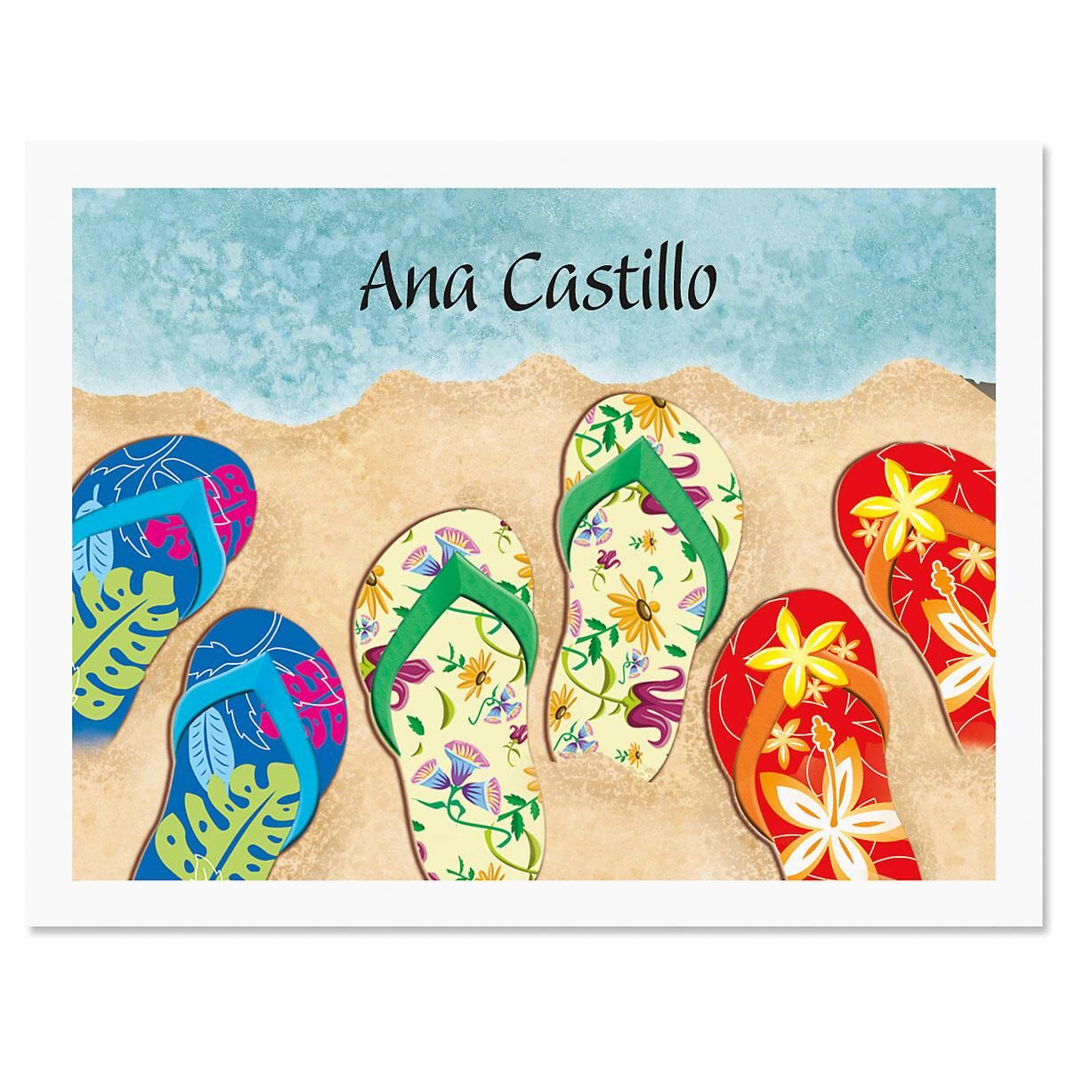 Baja Flip-Flops Custom Note Cards