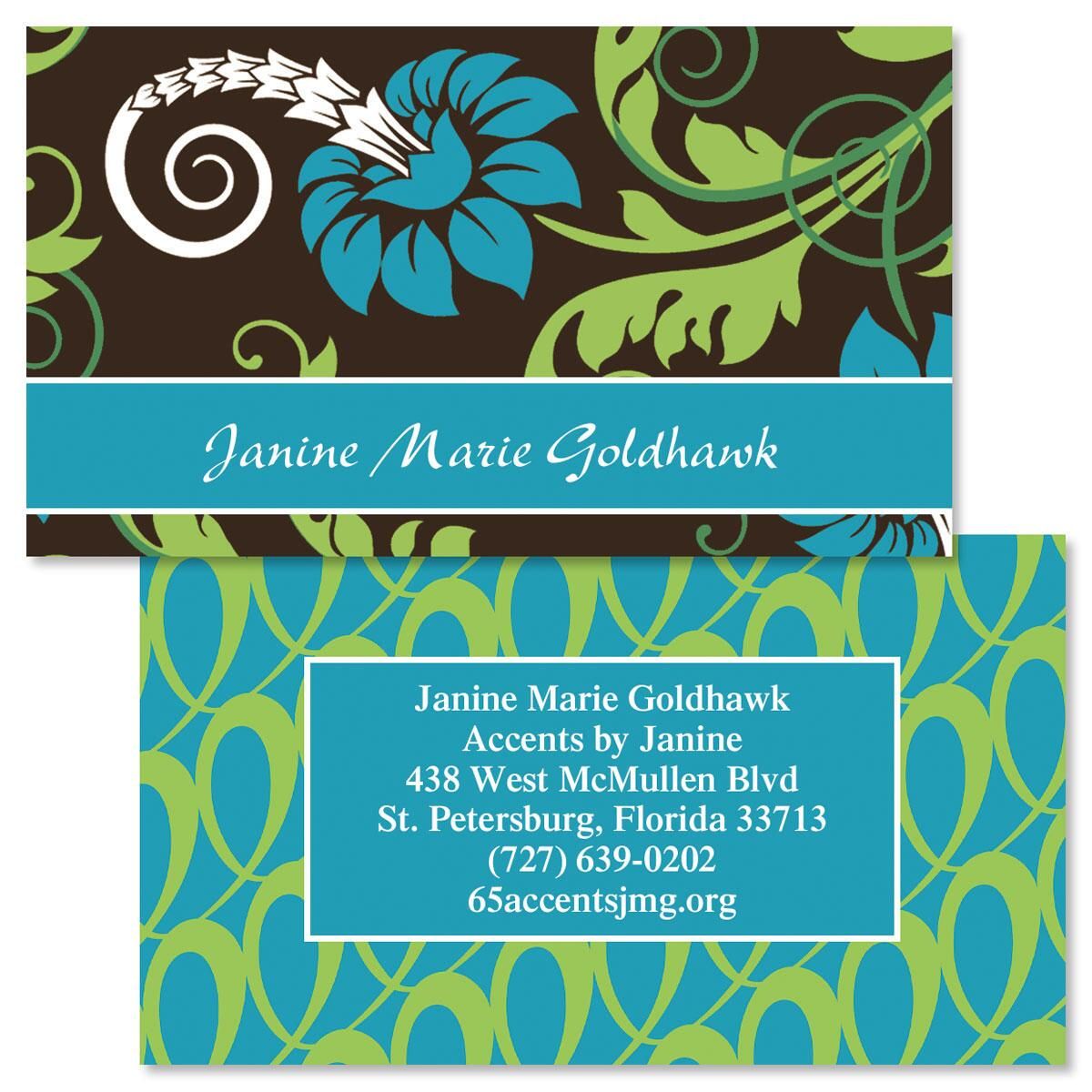 Razzle Dazzle Double Sided Business Cards