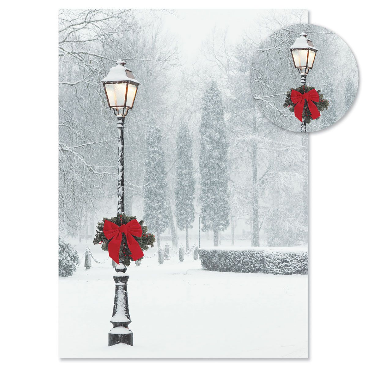 Snowy Holiday Christmas Cards - Personalized
